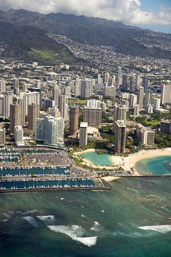 Photo:  Aerial View of Waikiki, Hawaii